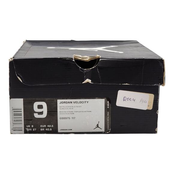 Nike Jordan Velocity BP White Legend Blue 688975-117 Size 9 US 2014 - Preowned - Picture 10 of 10